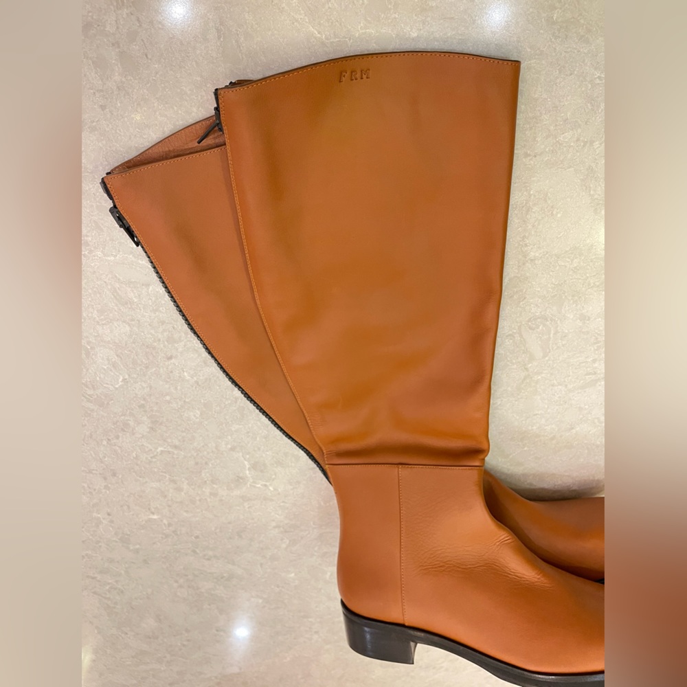 FRAME Le Ramsey Knee High Boot In Tobacco Size 39 - Picture 6 of 17